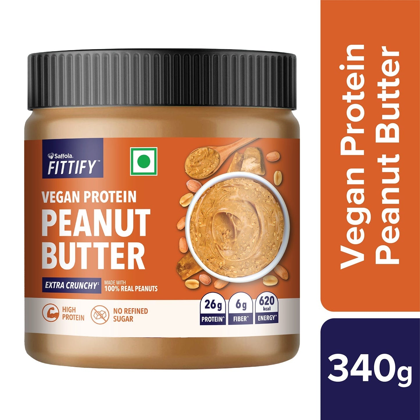 Saffola Fittify Vegan Protein - Peanut Butter