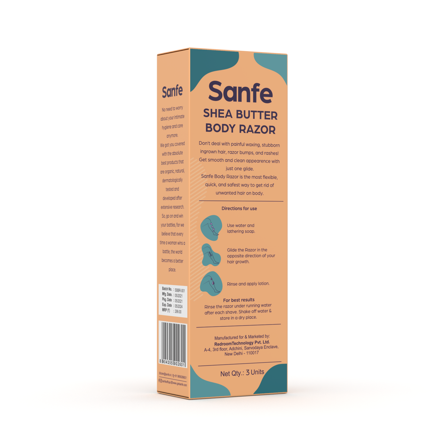 Sanfe Shea Butter Body Razor for Women