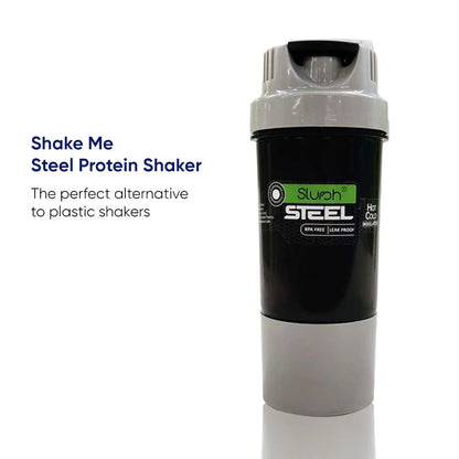 Shake Me Steel Protein Shaker 400ml