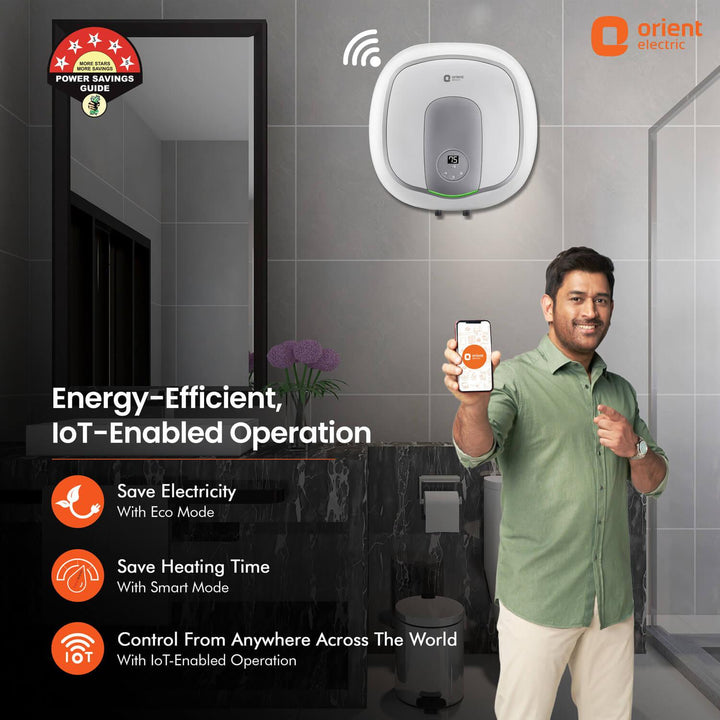 Aquator IoT 5 Star Water heater Geyser Suitable for High-rise Buildings  7 year Tank Warranty  Free Installation and Connecting Pipes  Geyser with Temperature Control