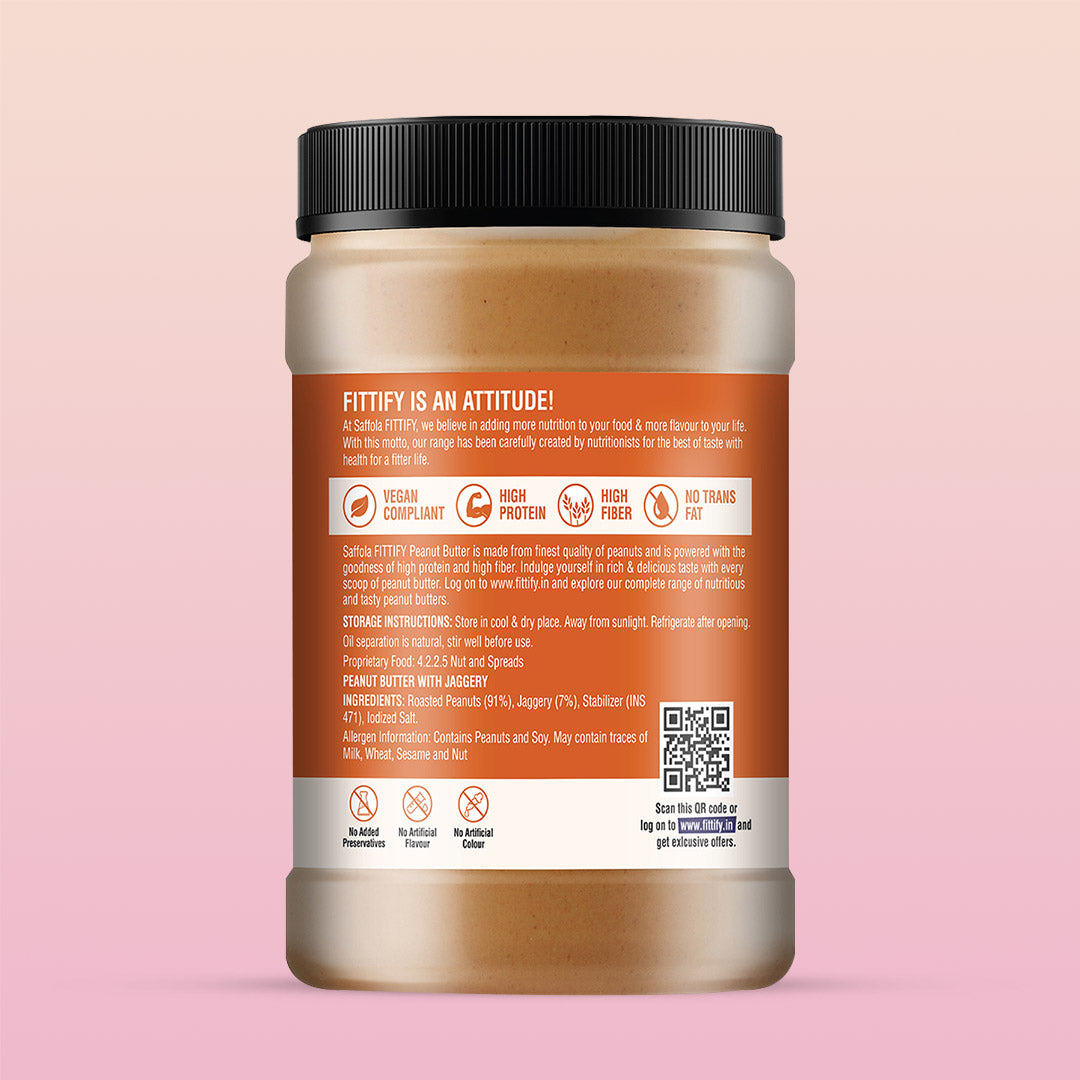 Saffola Fittify Vegan Protein - Peanut Butter