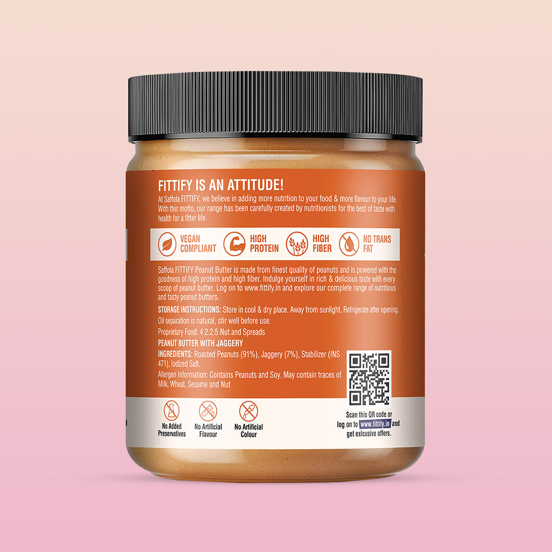 Saffola Fittify Vegan Protein - Peanut Butter