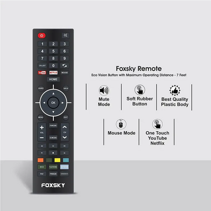 Foxsky 102 cm 40 inches Full HD Smart LED TV 40FSFHS With Black Frameless Edition Dolby Audio