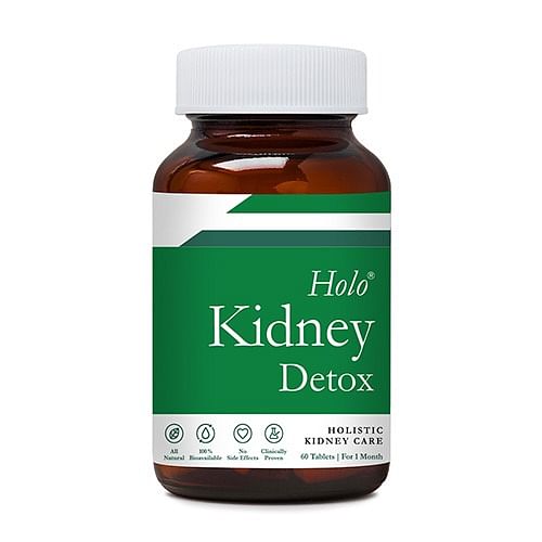 ZEROHARM Holo Kidney Detox tablets: Plant-based, natural supplement for men and women. Prevents and dissolves early-stage kidney stones. 60 Veg.