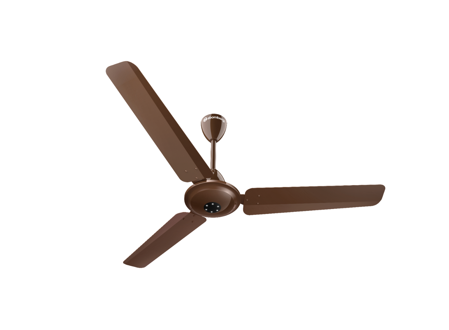 Atomberg Efficio Alpha 1200 mm BLDC Ceiling Fan with Remote Control  LED Indicators  Gloss Brown