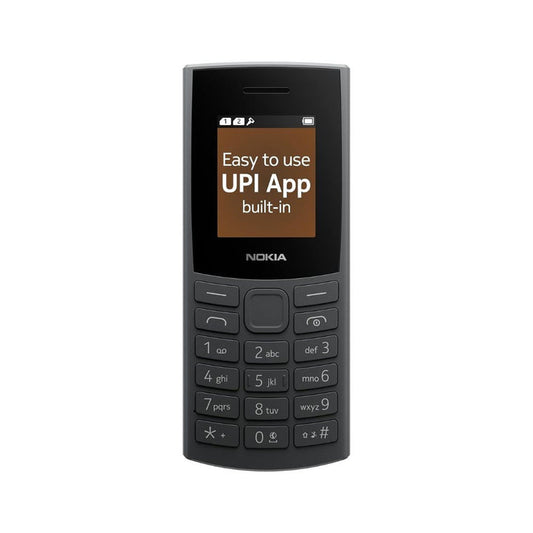 Nokia 106 4G Keypad Phone with 4G Built-in UPI Payments App Long-Lasting Battery Wireless FM Radio  MP3 player and MicroSD card slot  Charcoal