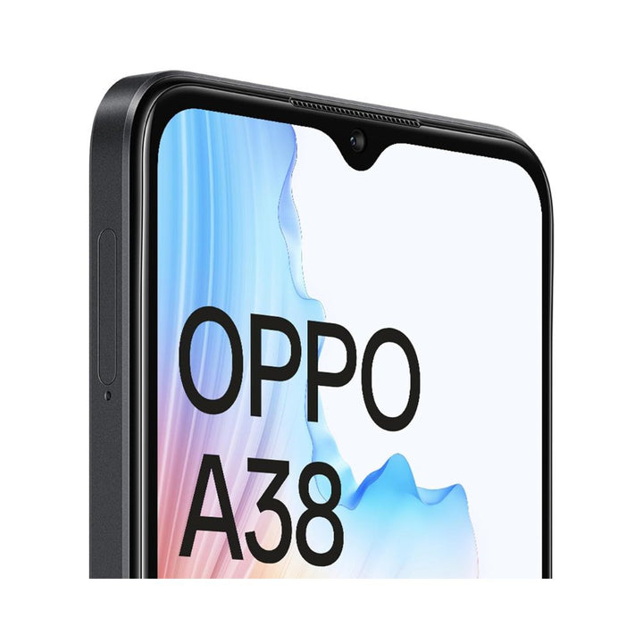 OPPO A38 Glowing Black 4GB RAM 128GB Storage  5000 mAh Battery and 33W SUPERVOOC  6.56 HD 90Hz Waterdrop Display  50MP Rear AI Camera with No Cost EMIAdditional Exchange Offers