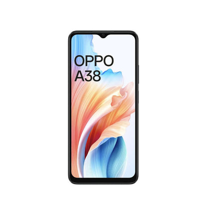 OPPO A38 Glowing Black 4GB RAM 128GB Storage  5000 mAh Battery and 33W SUPERVOOC  6.56 HD 90Hz Waterdrop Display  50MP Rear AI Camera with No Cost EMIAdditional Exchange Offers