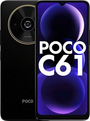 POCO C61 Diamond Dust Black 4GB RAM 64GB ROM