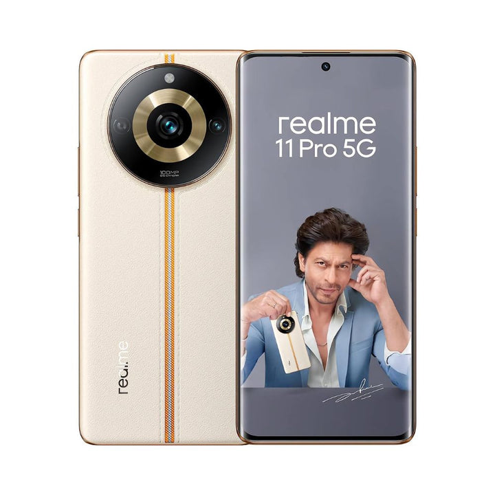 realme 11 Pro 5G Sunrise Beige 8GB RAM 128GB Storage  120 Hz Curved Display  100MP Prolight Camera  7050 5G Dimensity  67W SUPERVOOC  12GB Dynamic RAM  Premier Vegan Leather Finish Design