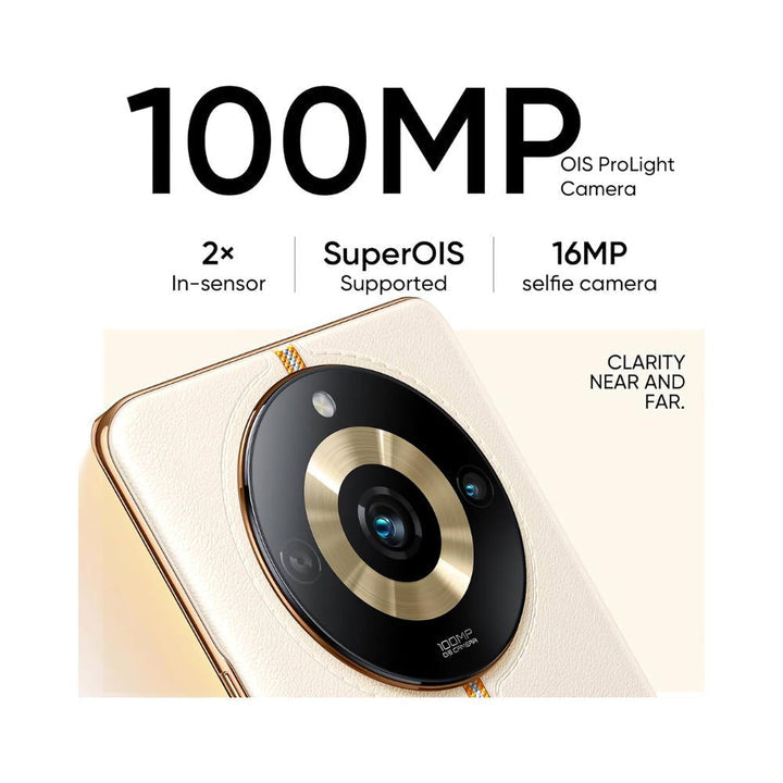 realme 11 Pro 5G Sunrise Beige 8GB RAM 128GB Storage  120 Hz Curved Display  100MP Prolight Camera  7050 5G Dimensity  67W SUPERVOOC  12GB Dynamic RAM  Premier Vegan Leather Finish Design