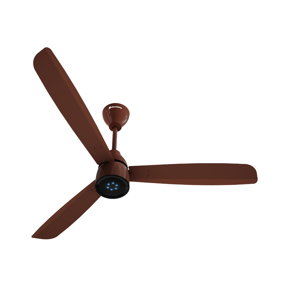 Atomberg Renesa Prime 1200 mm BLDC Ceiling Fan with Remote Control  LED Indicators  Gloss Brown