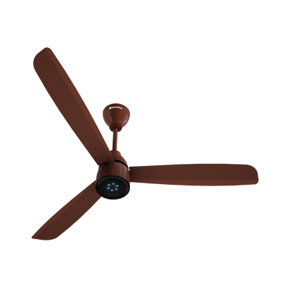 Atomberg Renesa Prime 1200 mm BLDC Ceiling Fan with Remote Control  LED Indicators  Gloss Brown