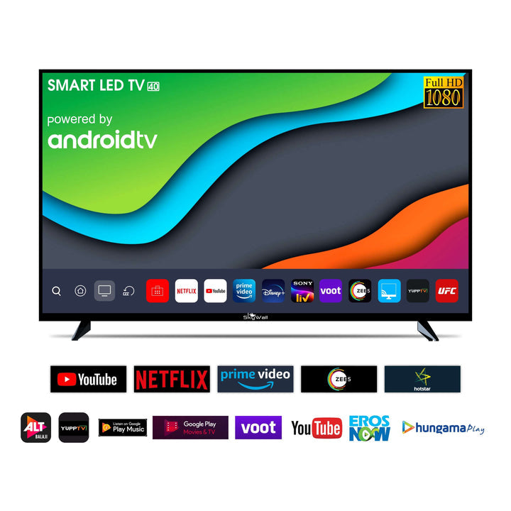 SkyWall 108 cm 43 inches Full HD Smart LED TV 43SWRR With Black Frameless Edition Dolby Audio