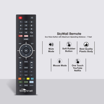 SkyWall 108 cm 43 inches Full HD Smart LED TV 43SWRR With Black Frameless Edition Dolby Audio