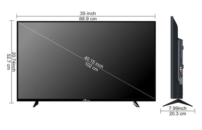 SkyWall 108 cm 43 inches Full HD Smart LED TV 43SWRR With Black Frameless Edition Dolby Audio