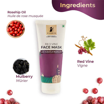 Red Vine Face Mask For Men