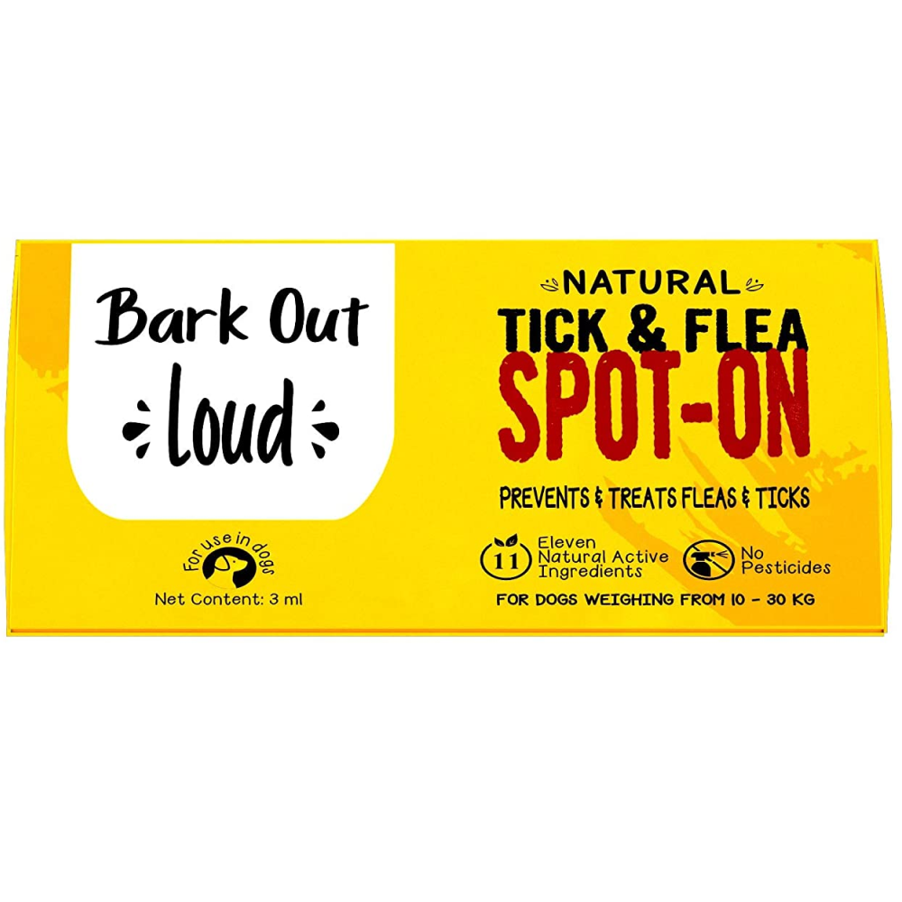 Bark Out Loud Natural Tick  Fleas Spot On Solution for Dogs and Cats