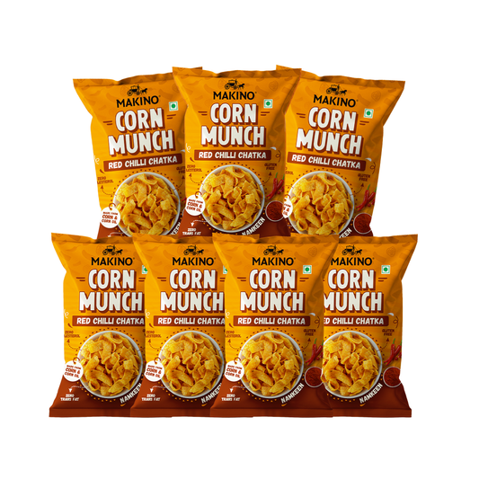 Makino Corn Munch Red Chilli ChatkaEach 150 gmPack of 7